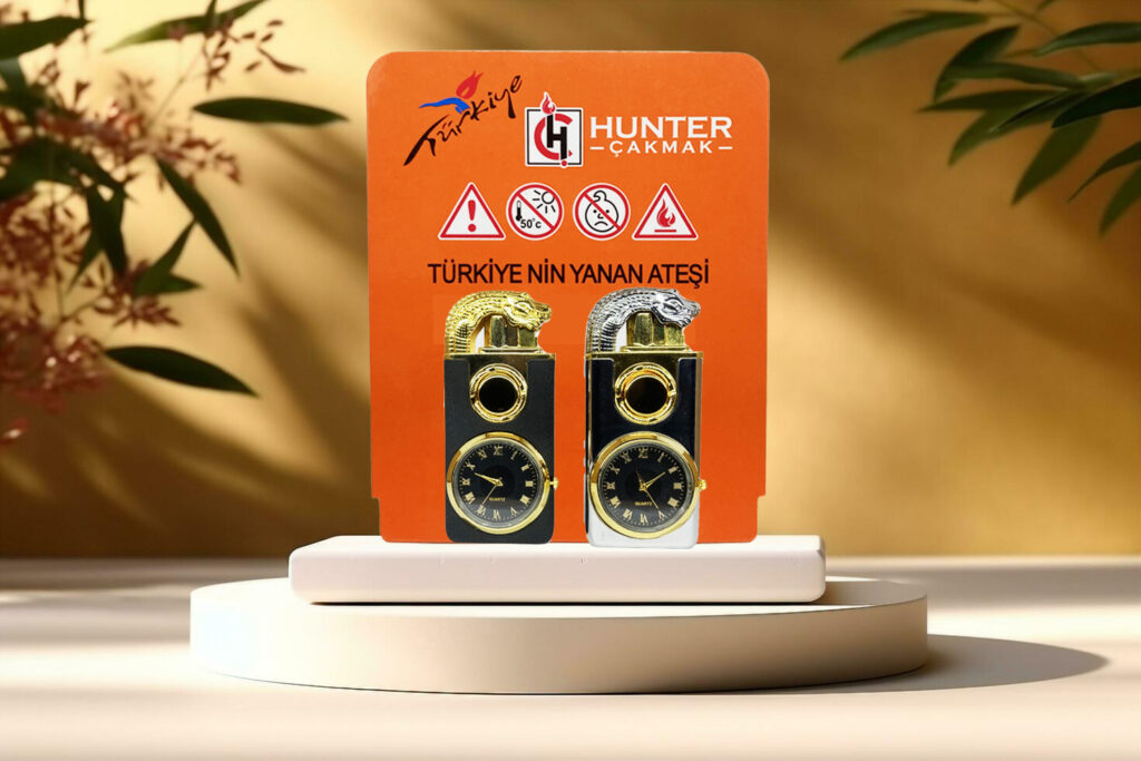 Hunter Ejderha Başlı Metal Çakmak